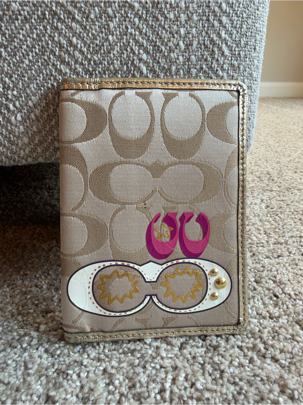 Coach Signature C Graphic Passport Case ✨
